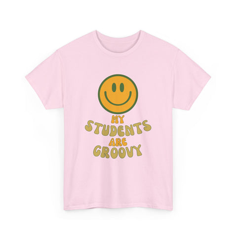 Groovy Teacher Tee, Fun Classroom Shirt, Gifts for Educators, Back to School Apparel, Positive Vibe T-Shirt