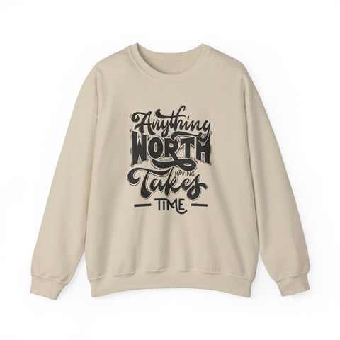 Inspirational Quote Sweatshirt - Cozy Motivational Apparel, Gift for Friends, Chill Days, Heavy Blend Crewneck