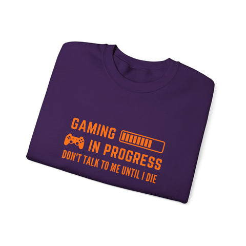 Gaming In Progress Sweatshirt - Unisex Heavy Blend™ Crewneck for Gamers