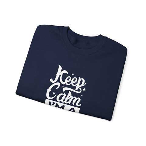 Teacher Appreciation Sweatshirt, Cozy Education Gift, Keep Calm I'm a Teacher, School Spirit Clothing, Unisex Crewneck Sweater, Casual Wear