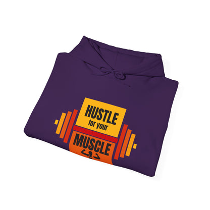 Gym Hustle For Your Muscle Unisex Heavy Blend Motivational Sweatshirt