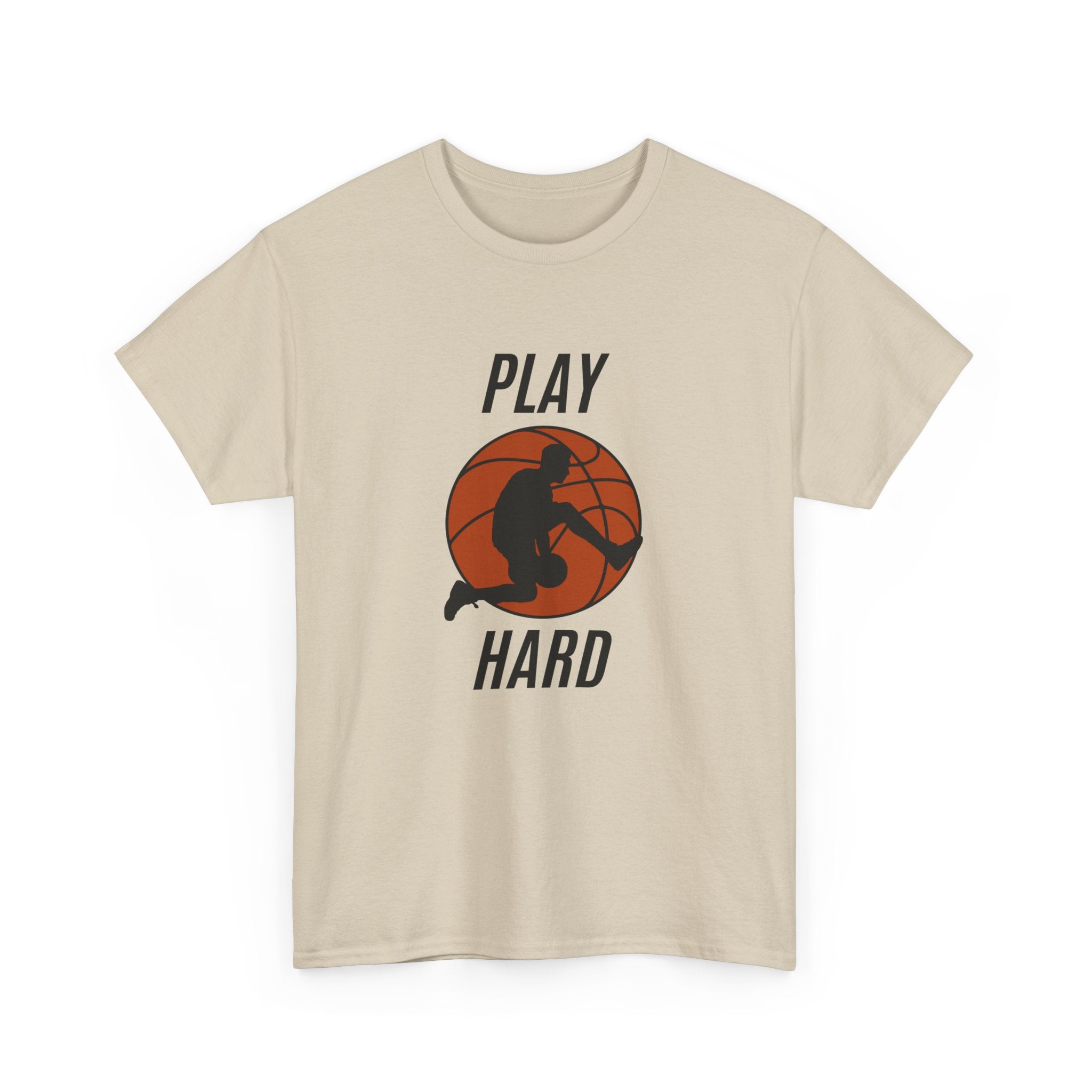 Play Hard Basketball Tee, Sports T-Shirt, Unisex Cotton Top, Gift for Sports Lovers, Athletic Wear, Casual Fitness Shirt