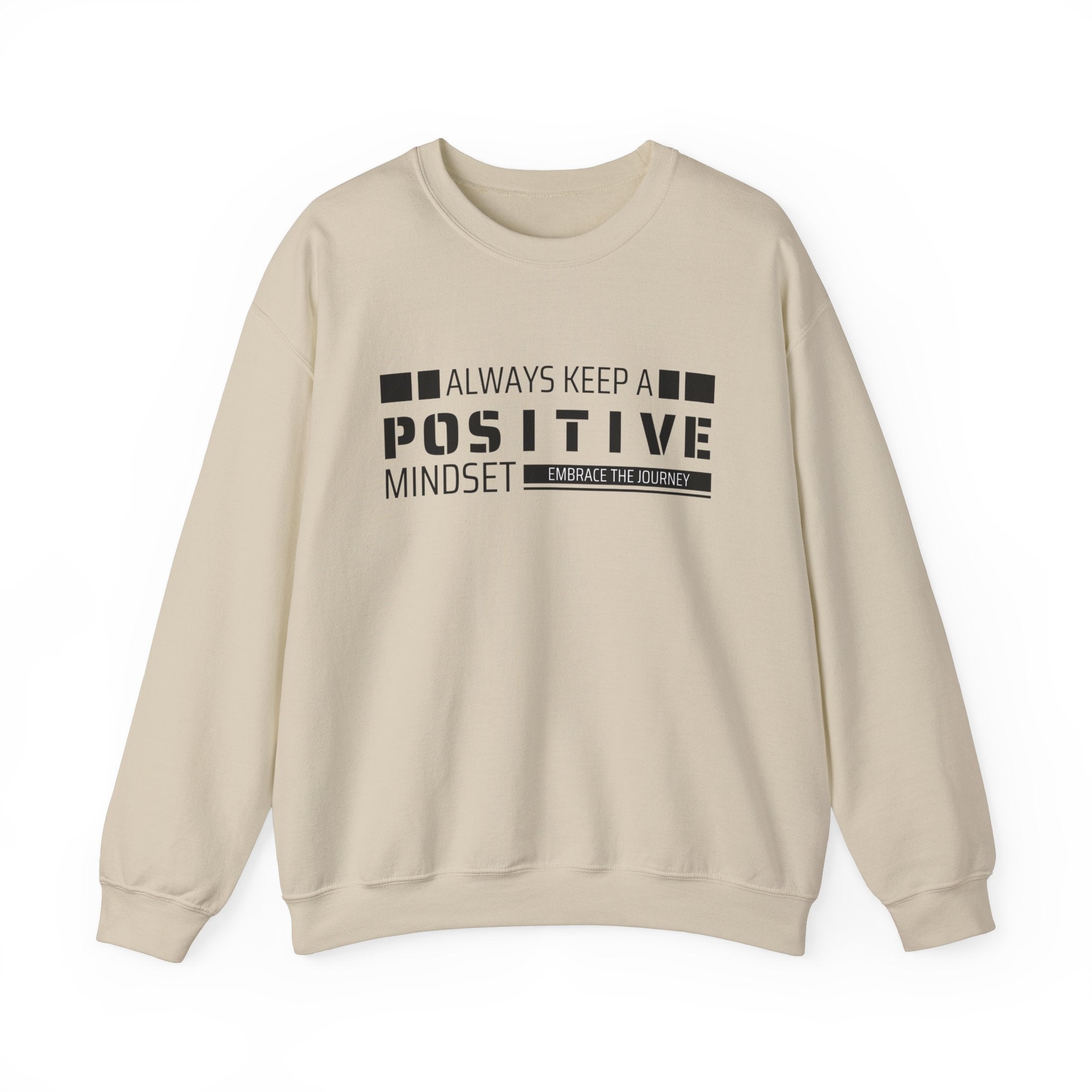 Positive Mindset Crewneck Sweatshirt - Motivational Apparel for Women, Cozy Self-Care Wear, Inspirational Gift, Wellness Reminder,