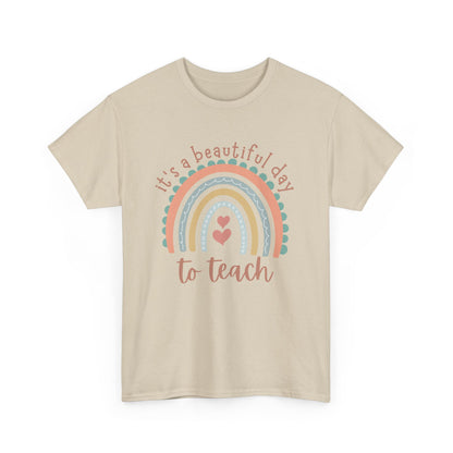 Teacher Rainbow Tee, Inspirational Educator Gift, Classroom Style Shirt, Teacher Appreciation Day Present, Cute Unisex Top