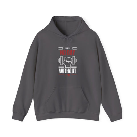 Motivational Gym Unisex Sweatshirt, No Day Without Fitness, Workout Gear, Gift for Gym Enthusiasts, Hoodie Apparel