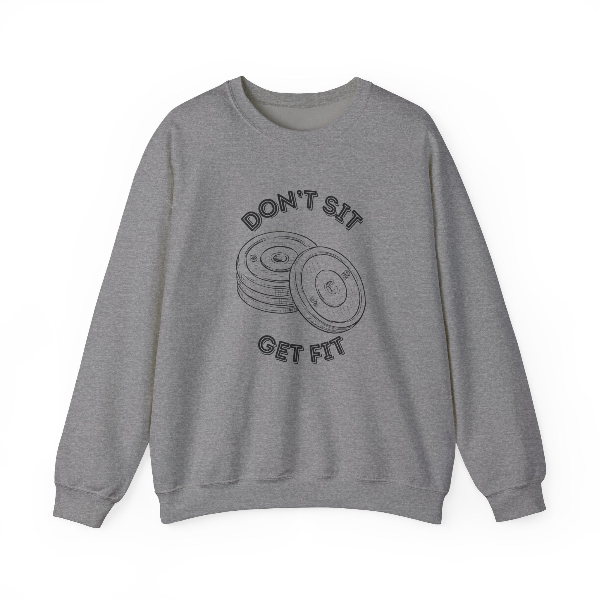 Fitness Motivation Crewneck Sweatshirt, Workout Apparel, Gym Sweatshirt, Gift for Fitness Lovers, Motivational Clothing, Cozy Fitness