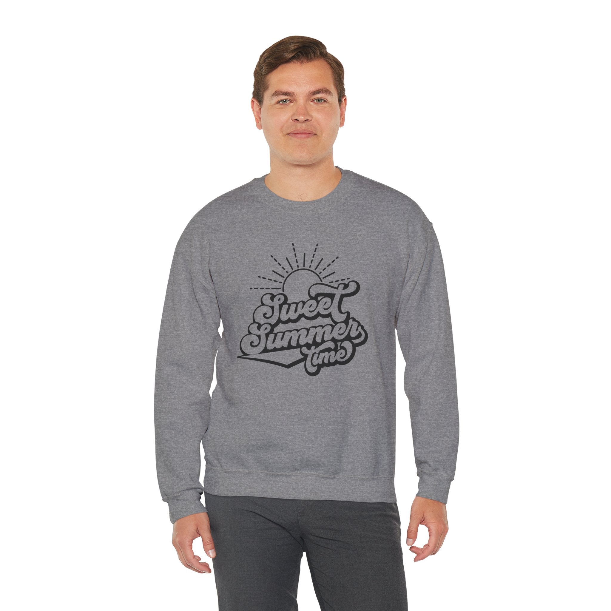Summer Vibes Crewneck Sweatshirt, Cozy Unisex Pullover, Perfect for Beach Days, Gift for Summer Lovers, Matching Family Outfit