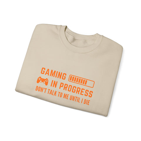 Gaming In Progress Sweatshirt - Unisex Heavy Blend™ Crewneck for Gamers