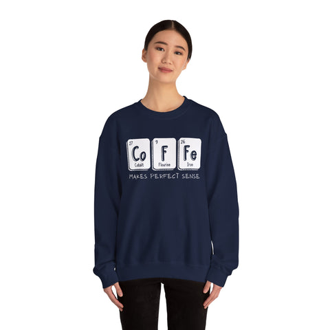 Coffee Elements Crewneck Sweatshirt - Cozy Coffee Lover Gift, Science Pullover, Unisex Casual Apparel, Coffee Gift idea, Coffee Theme