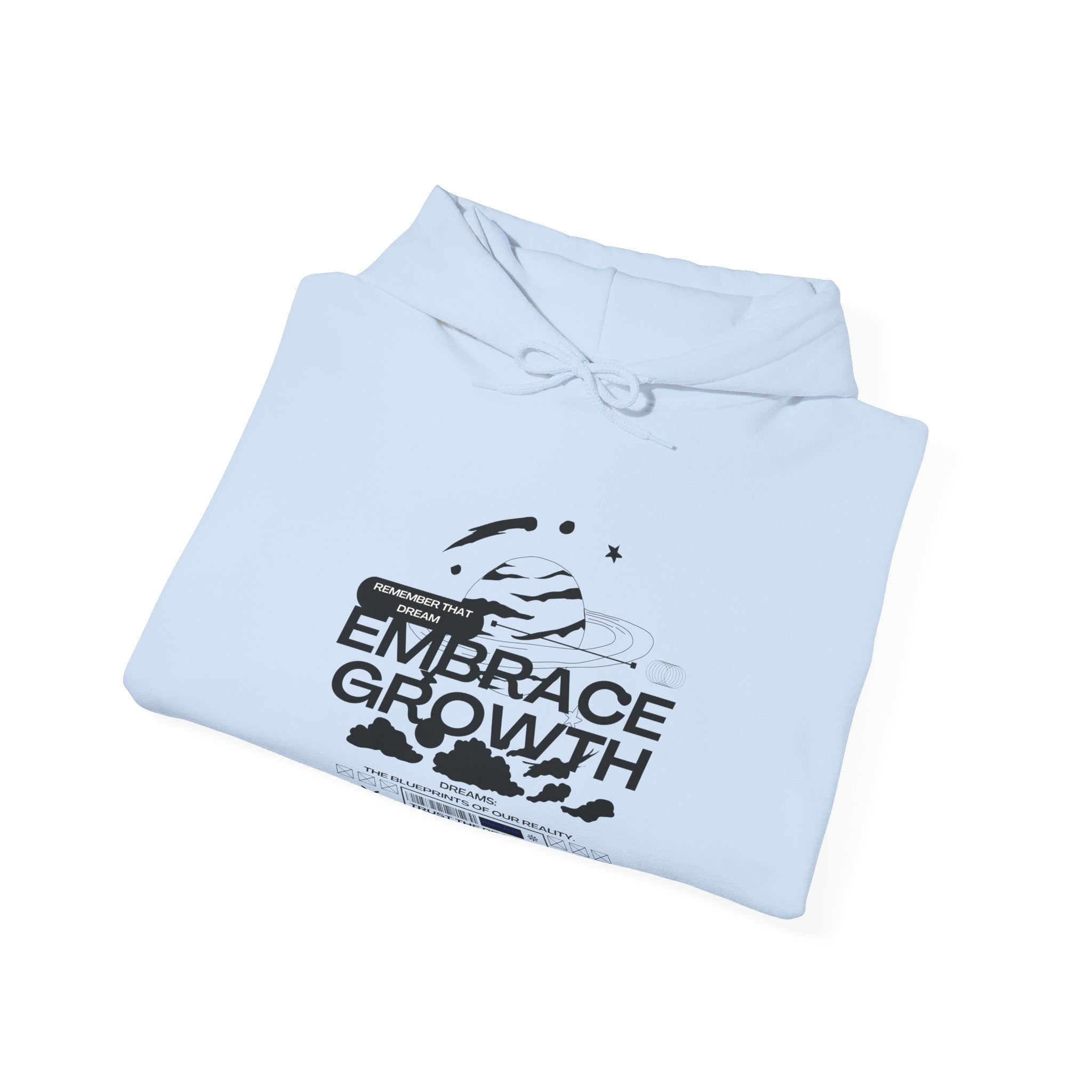 Embrace Growth Hooded Sweatshirt, Motivational, Cozy Gift, Self-Improvement, Inspirational Wear, Unisex, Hoodie