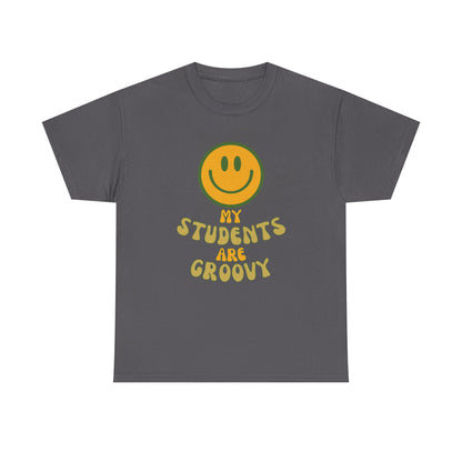 Groovy Teacher Tee, Fun Classroom Shirt, Gifts for Educators, Back to School Apparel, Positive Vibe T-Shirt