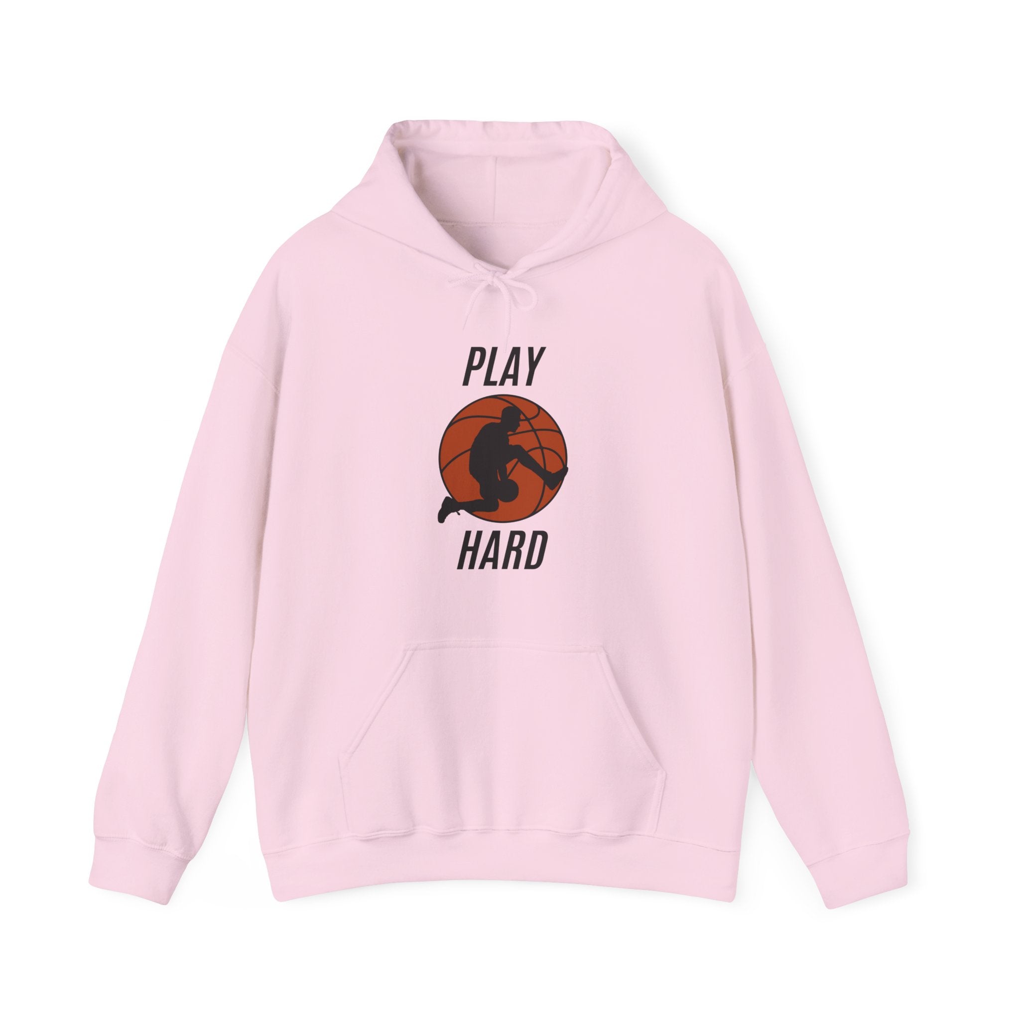 Play Hard Basketball Hoodie | Unisex Heavy Blend Sweatshirt, Sports Gift, Activewear, Gym Hoodie, Casual Wear