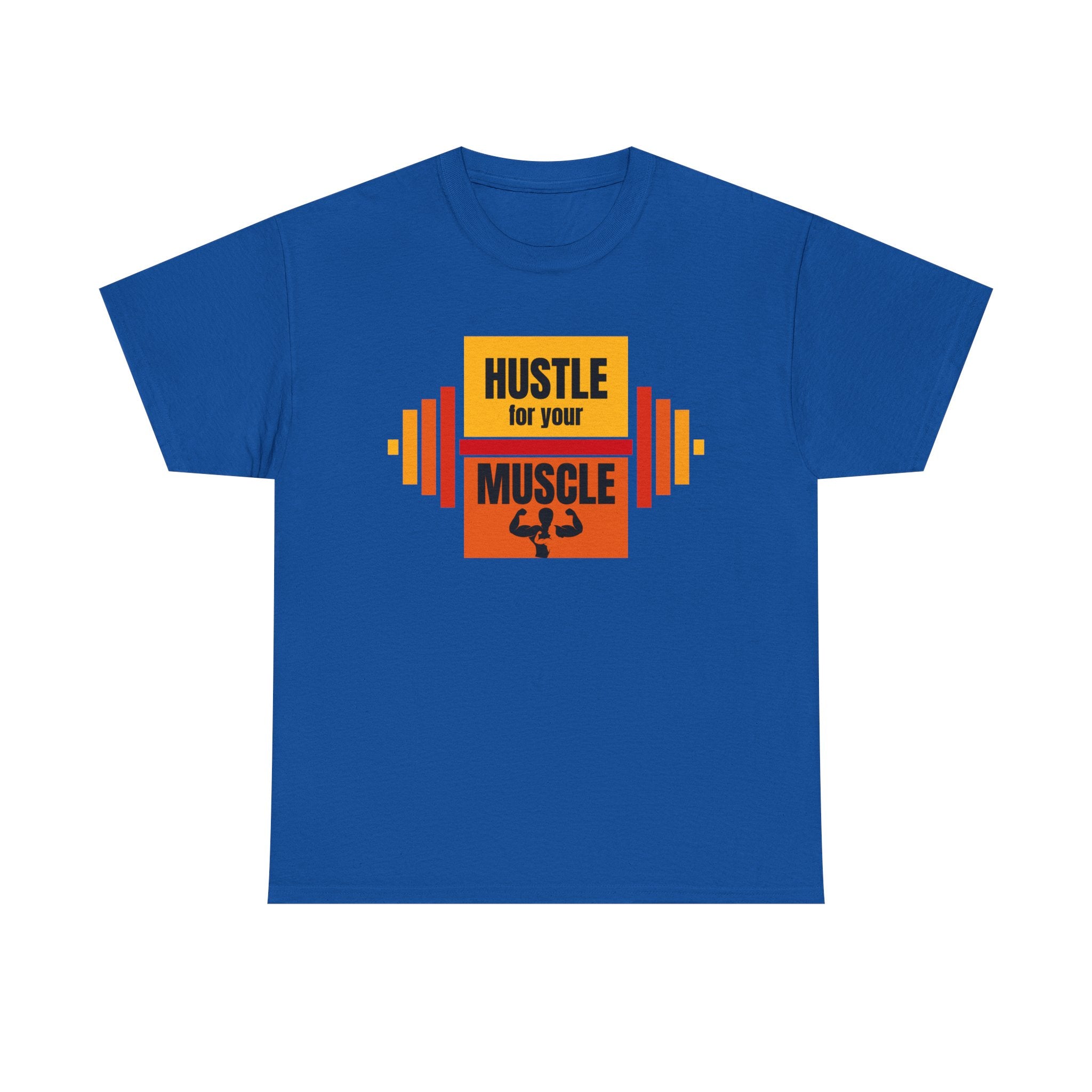 Hustle for Your Muscle Gym Shirt, Fitness Apparel, Workout Gear, Motivational T-shirt, Unisex Heavy Cotton Tee