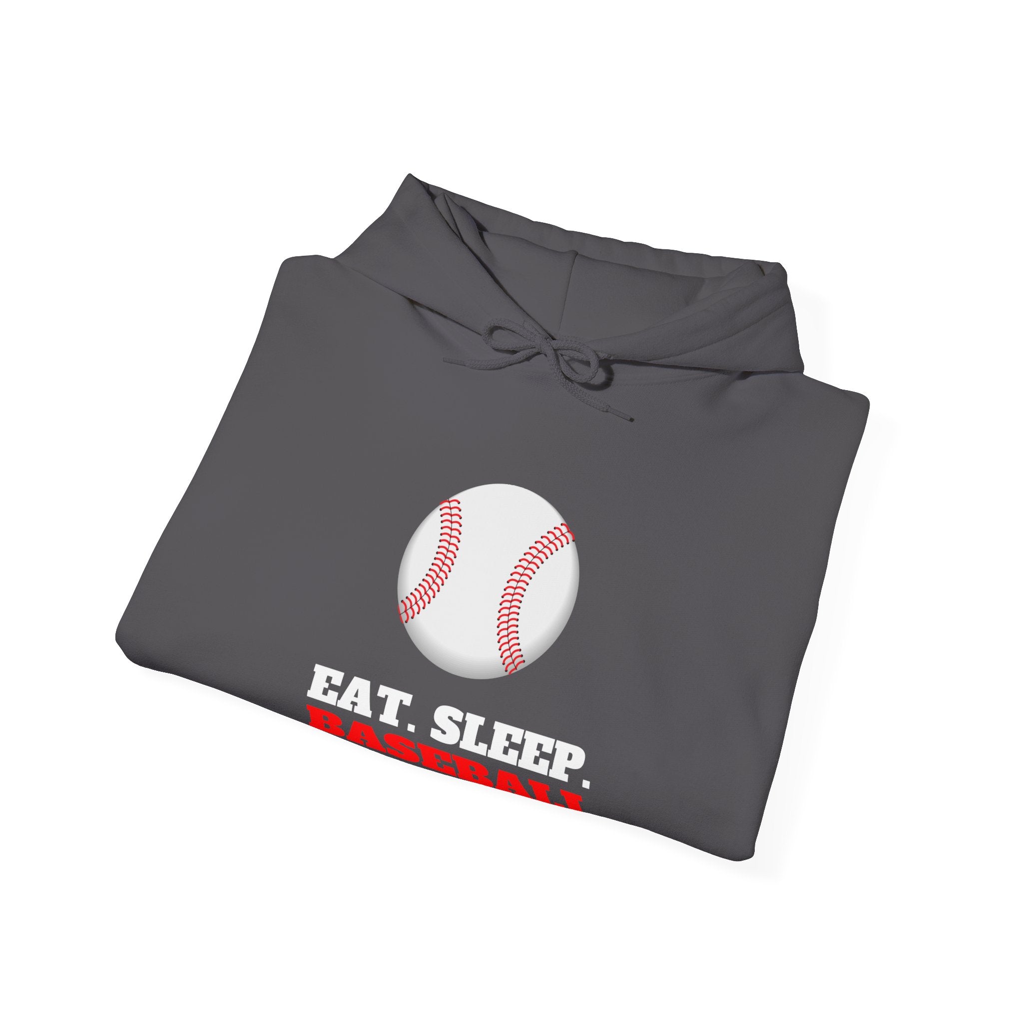 Baseball Hoodie - Eat Sleep Baseball, Sports Fan Gift