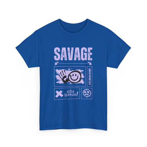 Savage Smile Tee - Casual Streetwear Unisex Heavy Cotton T-shirt