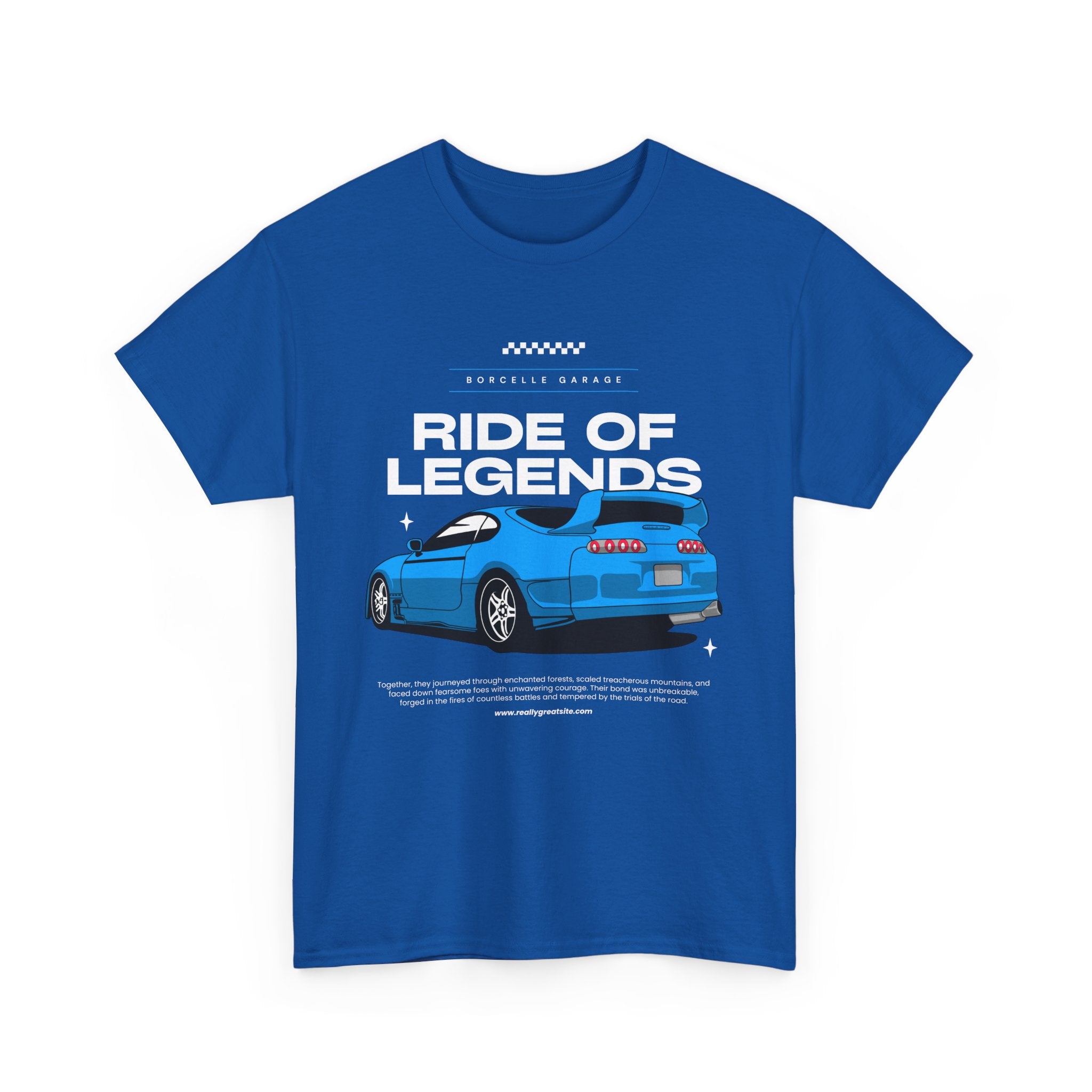 Ride of Legends Cotton Tee for Car Enthusiasts, Unisex T-Shirt, Vintage Car Fan Apparel