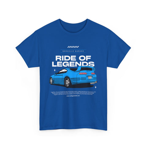 Ride of Legends Cotton Tee for Car Enthusiasts, Unisex T-Shirt, Vintage Car Fan Apparel