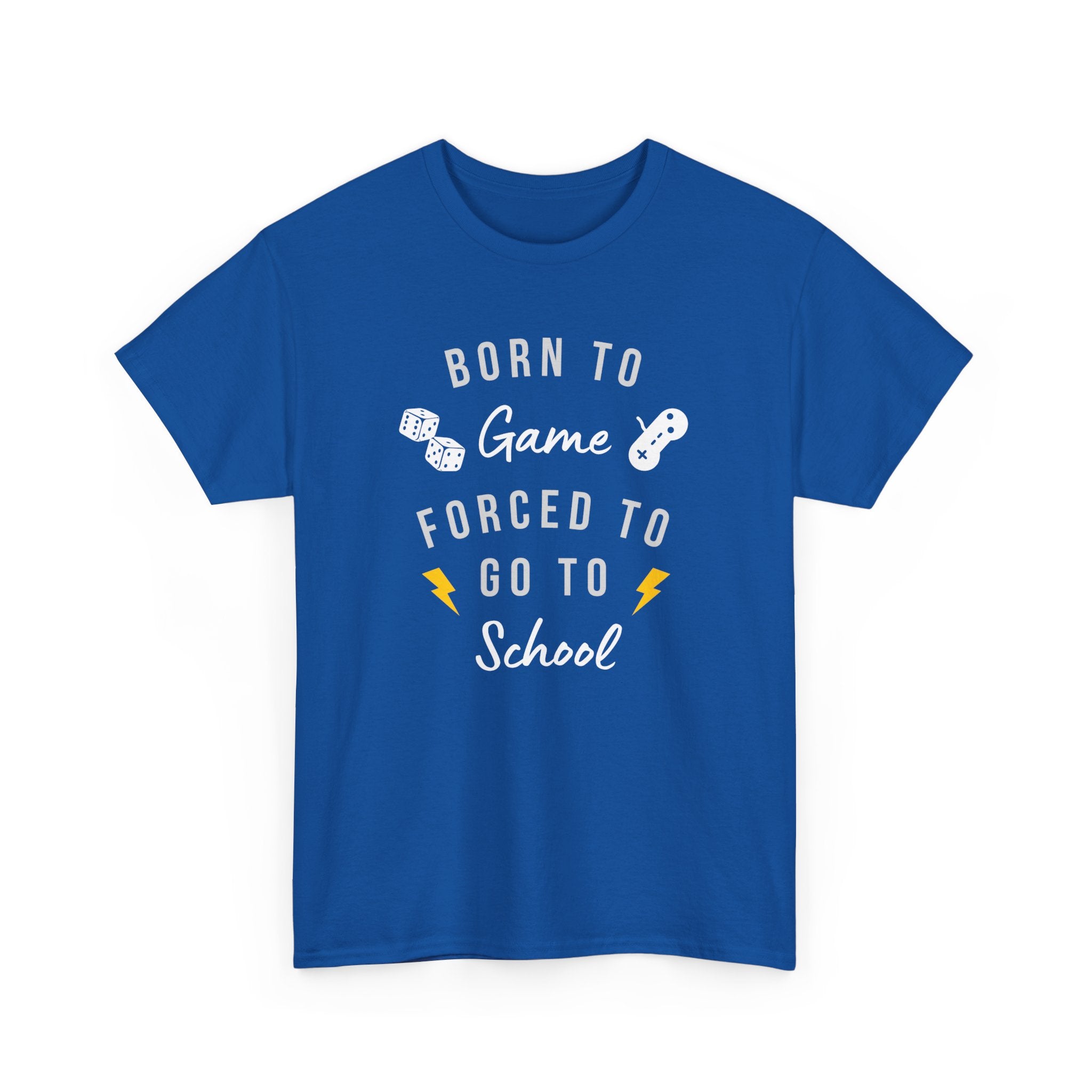 Born to Game Unisex Tee, Gamer T-Shirt, Fun School Shirt, Casual Cotton Tee