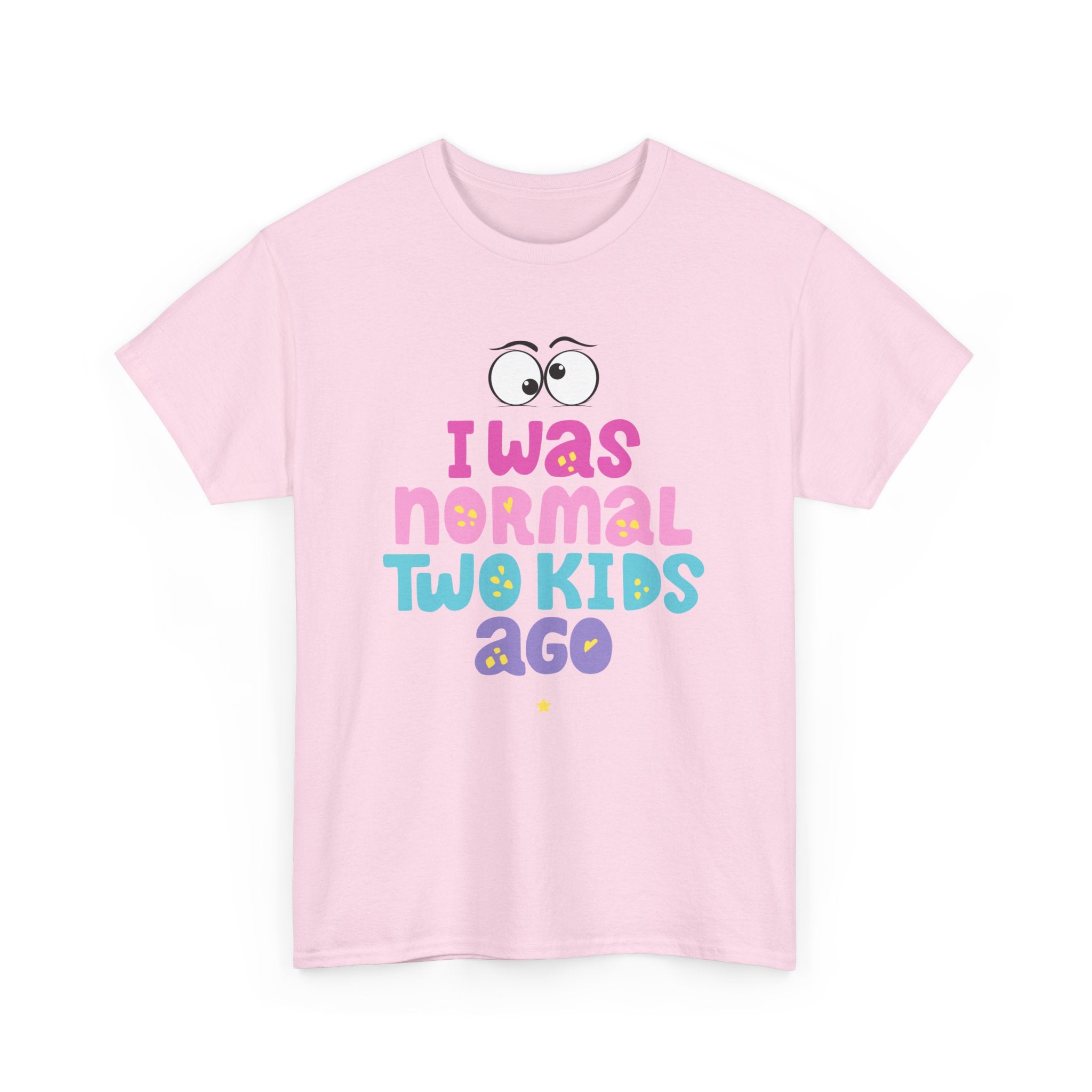 I Was Normal Two Kids Ago, Unisex Heavy Cotton Tee, Funny Parent T-Shirt, Gift for New Moms, Casual Wear, Baby Shower Gift, Family Humor