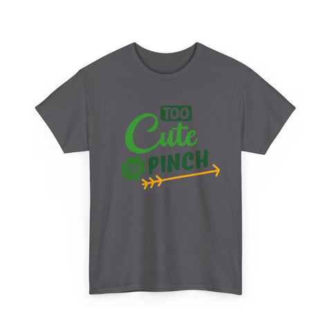 Cute St Patrick's Day Unisex Heavy Cotton Tee, Funny Holiday Shirt, Gift for Her, Green Graphic Tee, Party Outfit