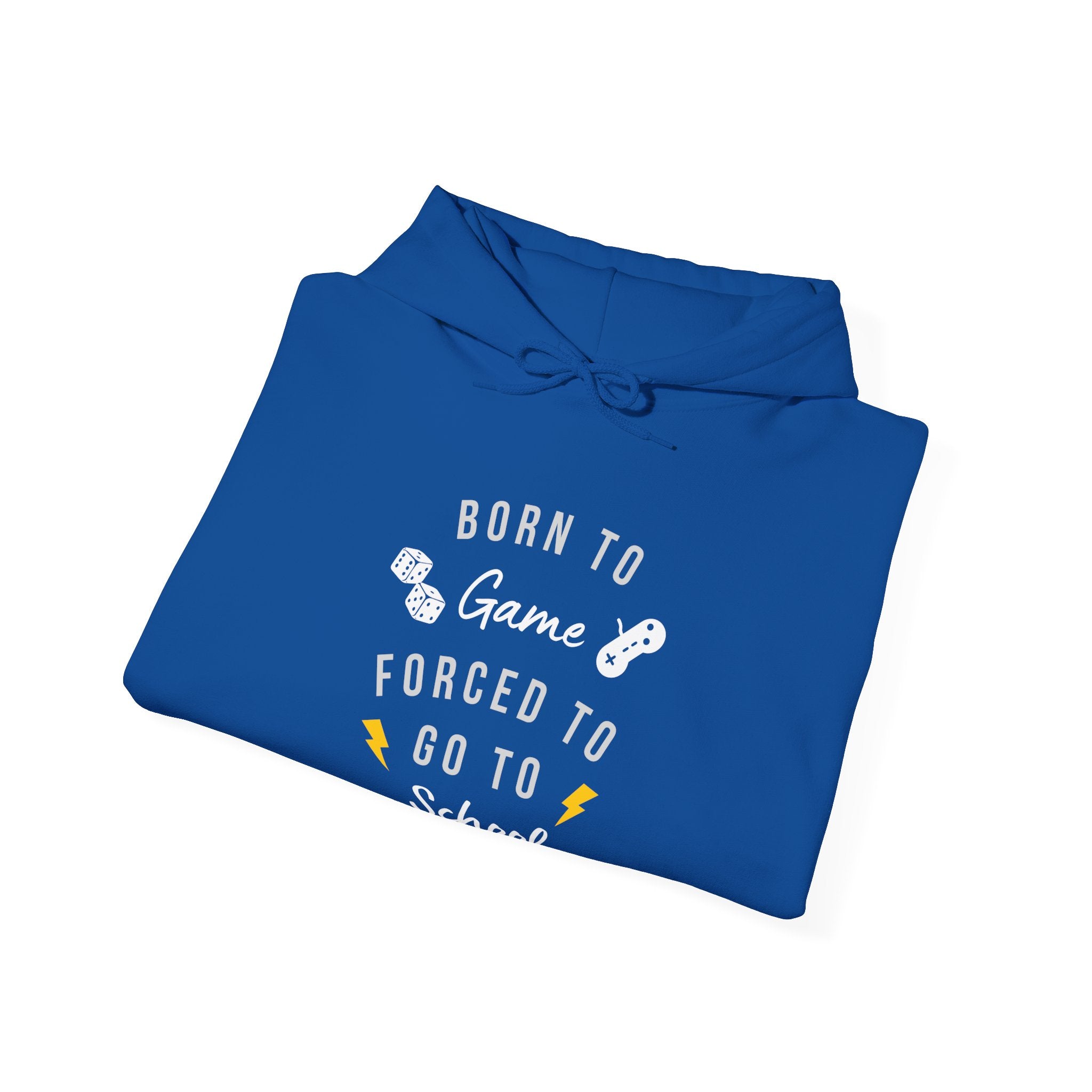 Cool Gamer Hoodie - Born to Game Forced to Go to School, Unisex Sweatshirt, Casual Wear, Funny Hoodie