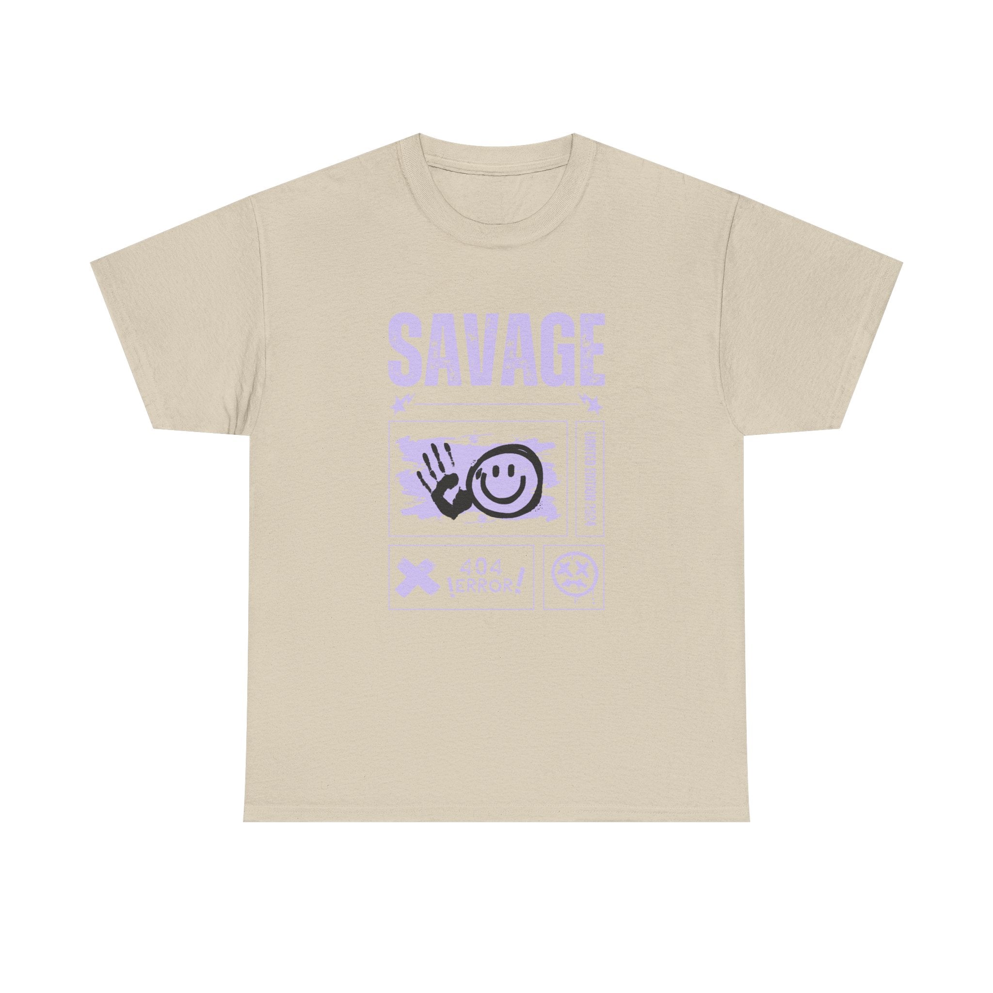 Savage Smile Tee - Casual Streetwear Unisex Heavy Cotton T-shirt