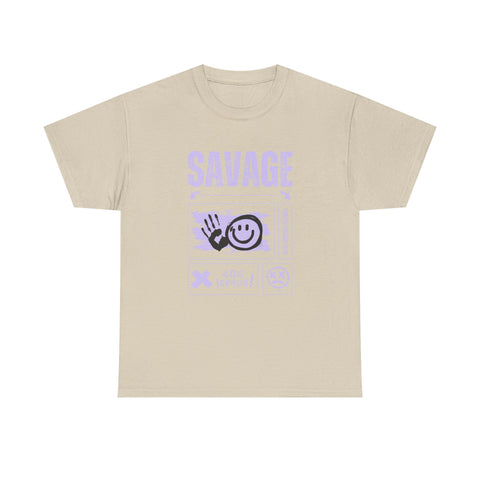 Savage Smile Tee - Casual Streetwear Unisex Heavy Cotton T-shirt