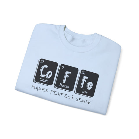 Coffee Elements Crewneck Sweatshirt - Cozy Coffee Lover Gift, Science Pullover, Unisex Casual Apparel, Coffee Gift idea, Coffee Theme