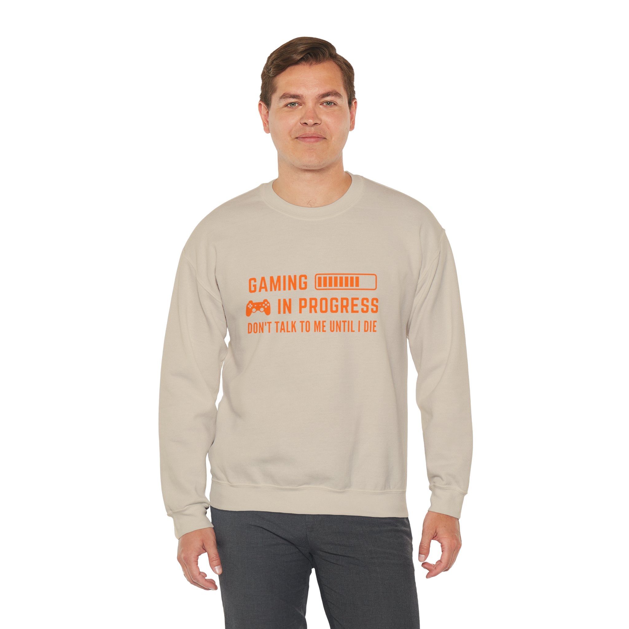 Gaming In Progress Sweatshirt - Unisex Heavy Blend™ Crewneck for Gamers