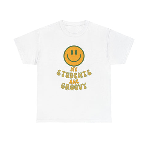 Groovy Teacher Tee, Fun Classroom Shirt, Gifts for Educators, Back to School Apparel, Positive Vibe T-Shirt