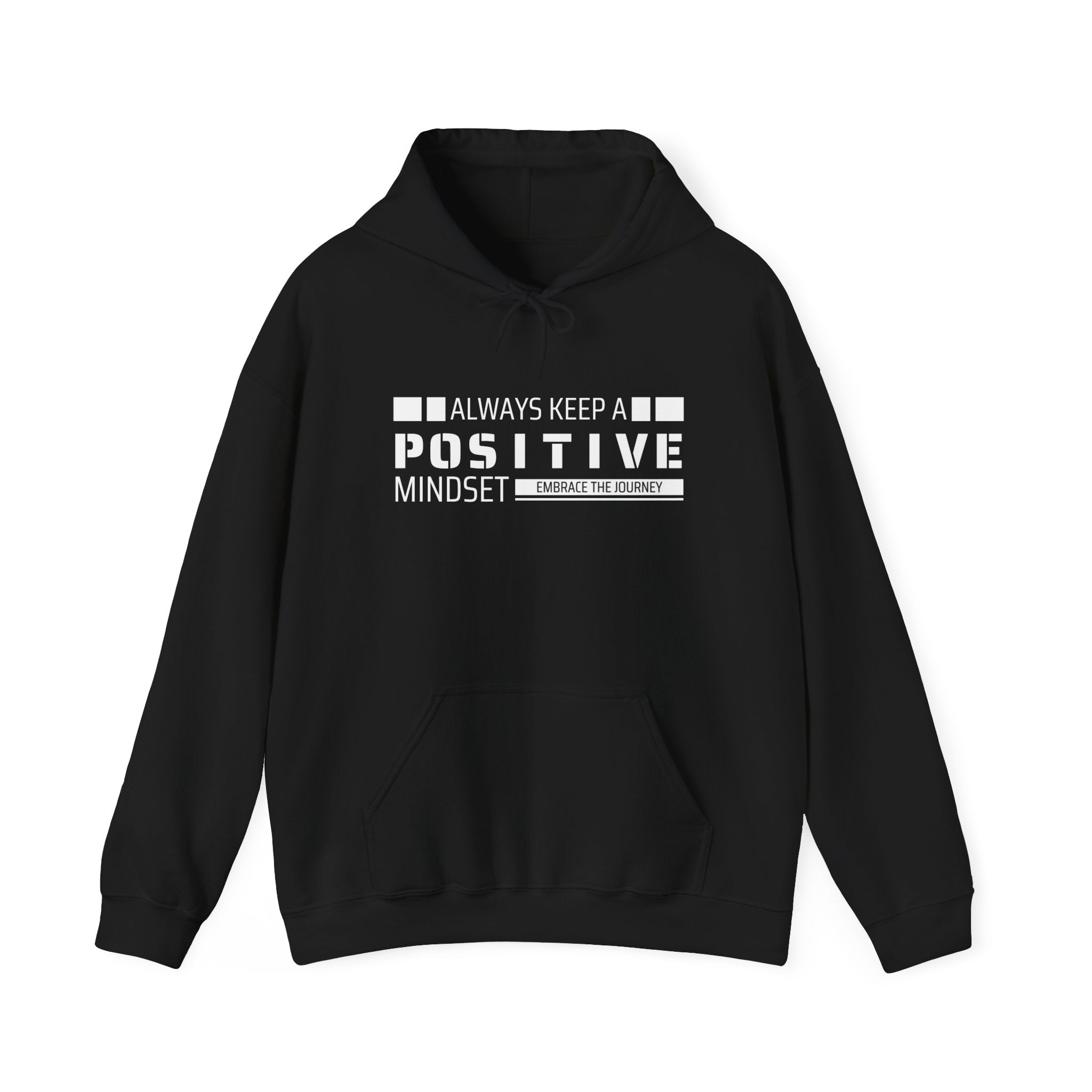 Positive Mindset Unisex Hooded Sweatshirt, Motivational Hoodie, Gift for Friends, Casual Wear, Inspirational Apparel, Cozy Outfit