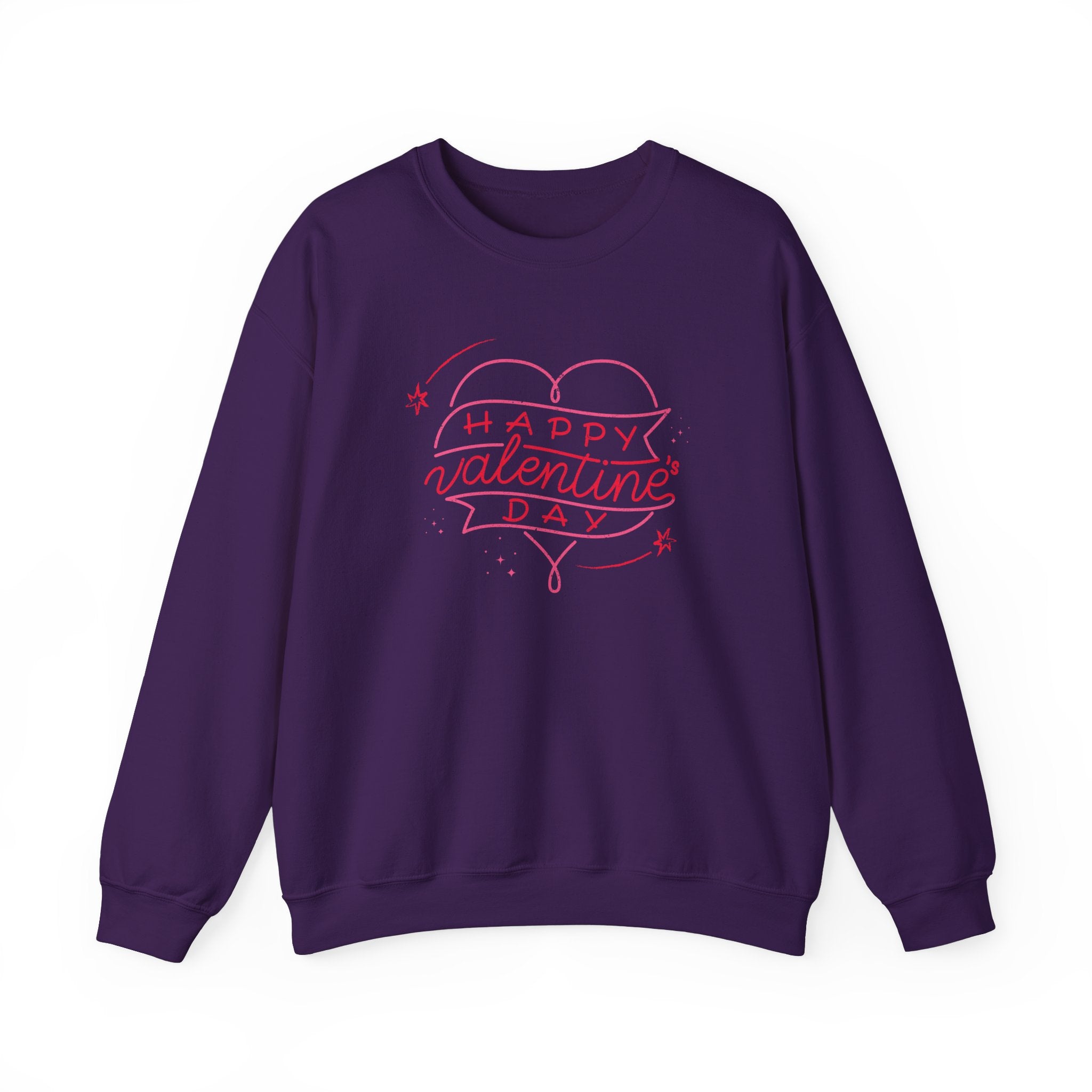 Happy Valentine's Day Sweatshirt, Cozy Valentine's Gift, Unisex Crewneck, Couple's Outfit, Cute Love Apparel, Winter Fashion