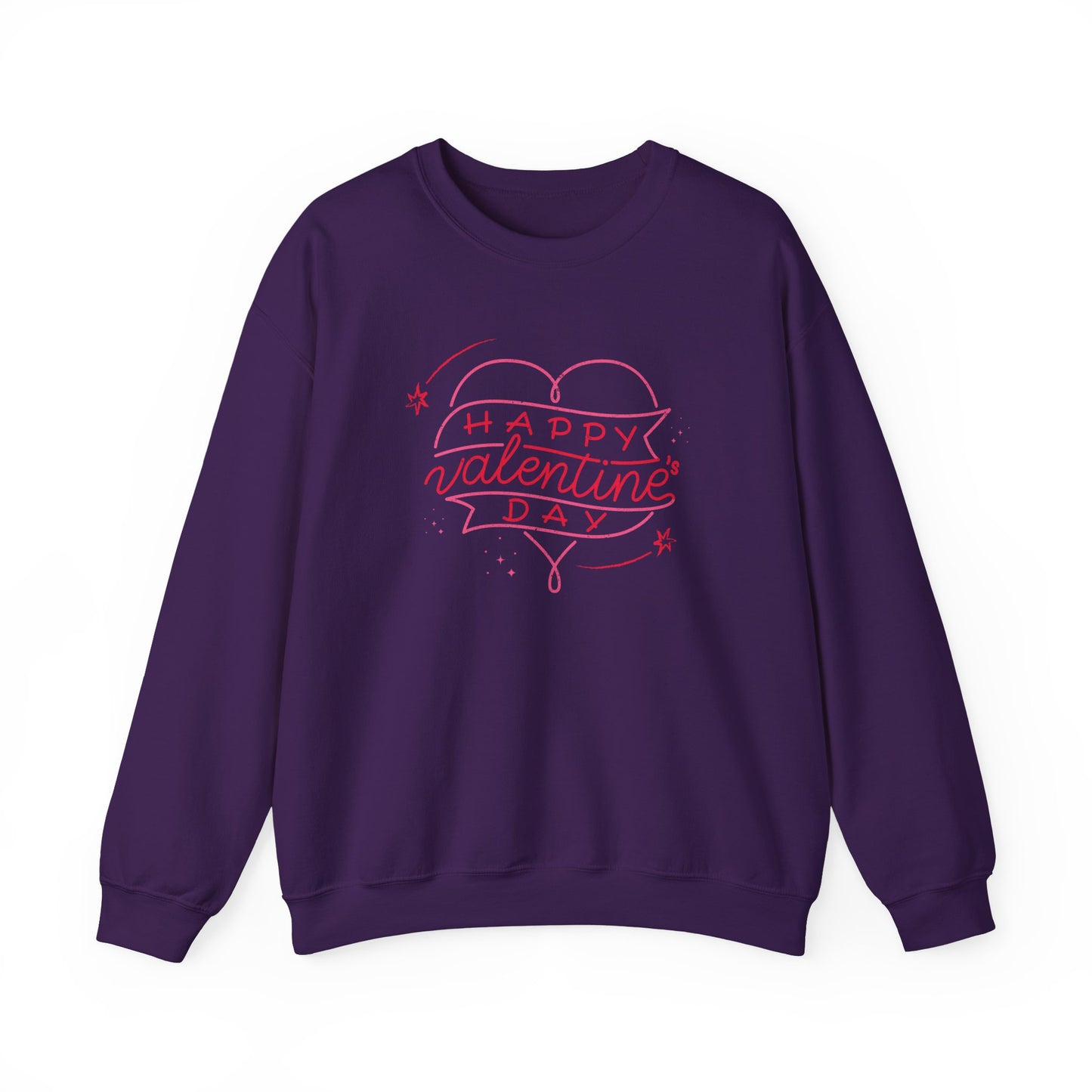 Happy Valentine's Day Sweatshirt, Cozy Valentine's Gift, Unisex Crewneck, Couple's Outfit, Cute Love Apparel, Winter Fashion