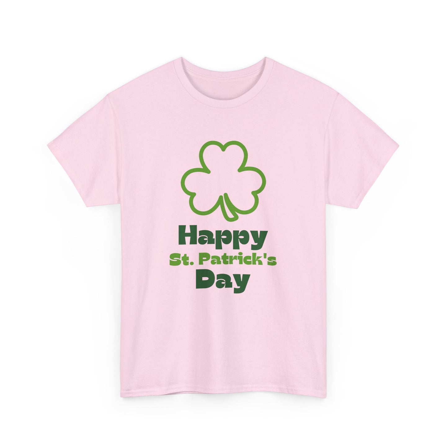 St Patrick's Day Unisex Tee, Green Clover Design, Fun Party Outfit, Gift Idea. Casual Wear Shirt