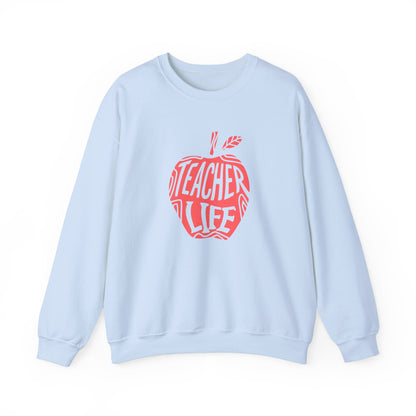 Teacher Life Sweatshirt, Cozy Crewneck for Educators, Gift for Teachers, Back to School Apparel, Classroom Fashion - Unisex Sweatshirt,