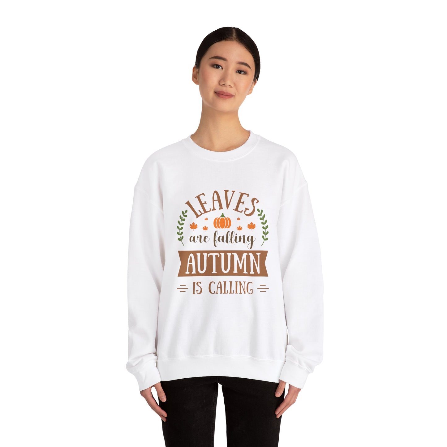 Autumn Leaves Sweatshirt | Cozy Fall Crewneck | Unisex Pullover | Perfect for Thanksgiving, Gift for Nature Lovers, Casual Fall Apparel