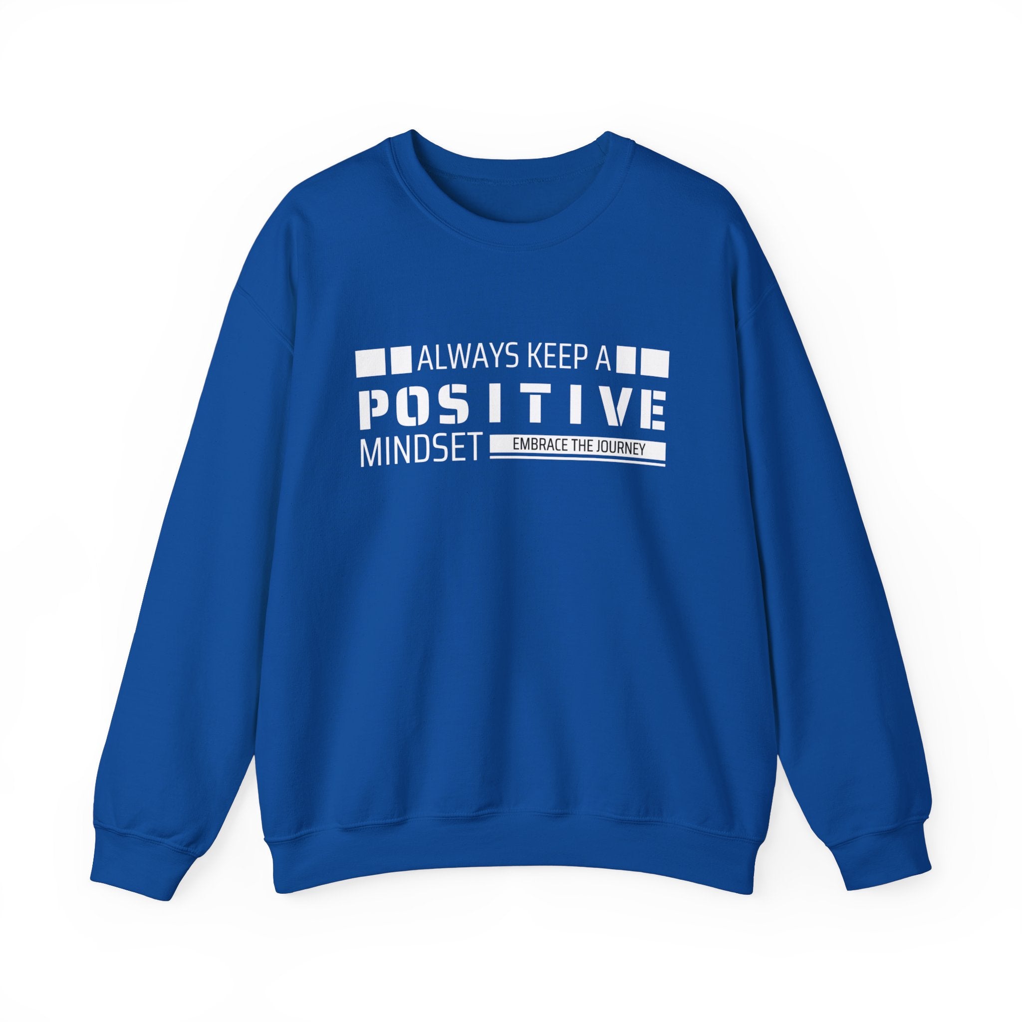 Positive Mindset Crewneck Sweatshirt - Motivational Apparel for Women, Cozy Self-Care Wear, Inspirational Gift, Wellness Reminder,