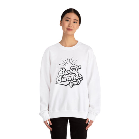Summer Vibes Crewneck Sweatshirt, Cozy Unisex Pullover, Perfect for Beach Days, Gift for Summer Lovers, Matching Family Outfit