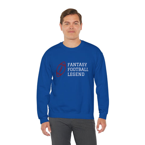 Fantasy Football Legend Crewneck Sweatshirt - Perfect Gift for Sports Fans, Cozy Wear for Game Days, Autumn Essentials, Unisex Sweatshirt