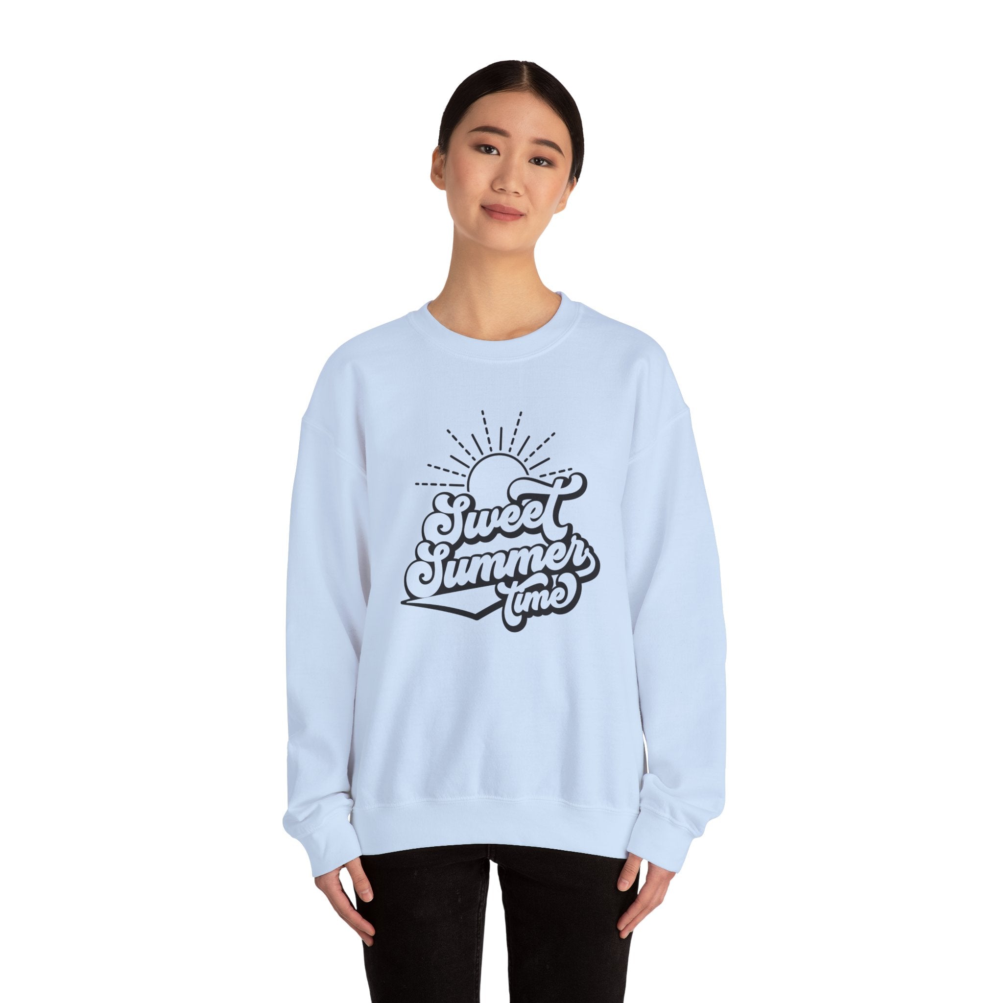 Summer Vibes Crewneck Sweatshirt, Cozy Unisex Pullover, Perfect for Beach Days, Gift for Summer Lovers, Matching Family Outfit