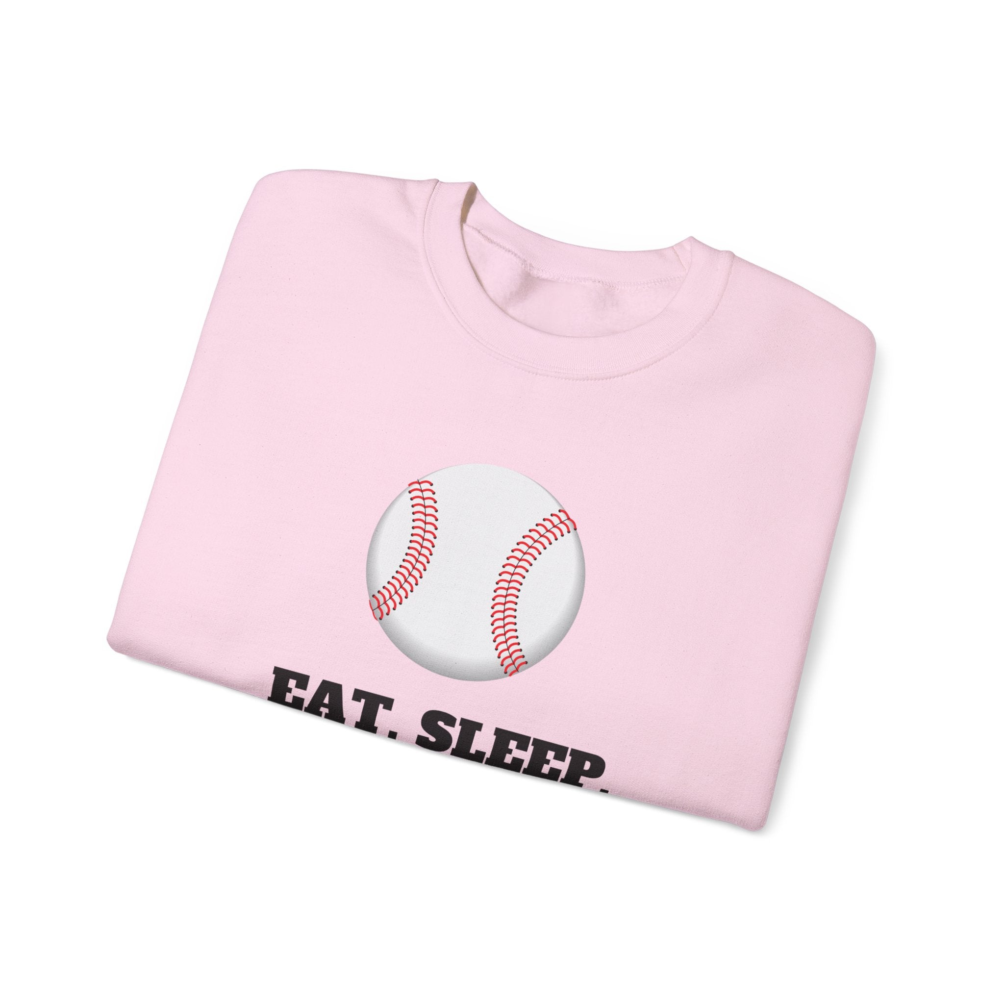 Baseball Sweatshirt - Eat Sleep Baseball, Unisex Crewneck, Gift for Baseball Fans, Sports Apparel, Cozy Sweatshirt