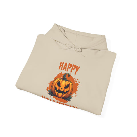 Halloween Pumpkin Hoodie, Fall Sweatshirt, Unisex Cozy Pullover for Halloween, Trick or Treat Gift, Spooky Season Apparel