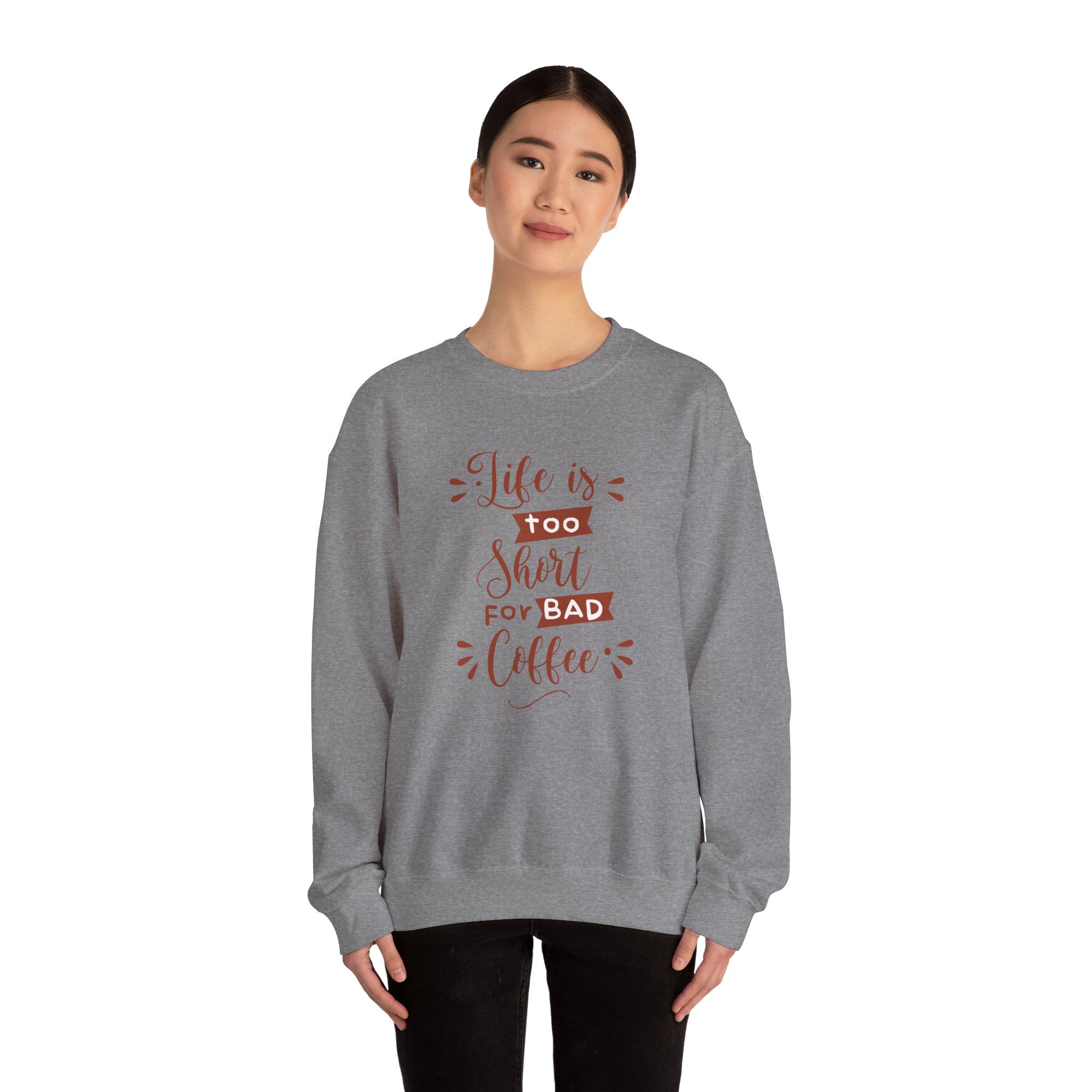 Coffee Lover's Crewneck Sweatshirt, Perfect for Casual Outfits, Gift for Coffee Enthusiasts, Cozy Layer for Every Day, Fun Saying