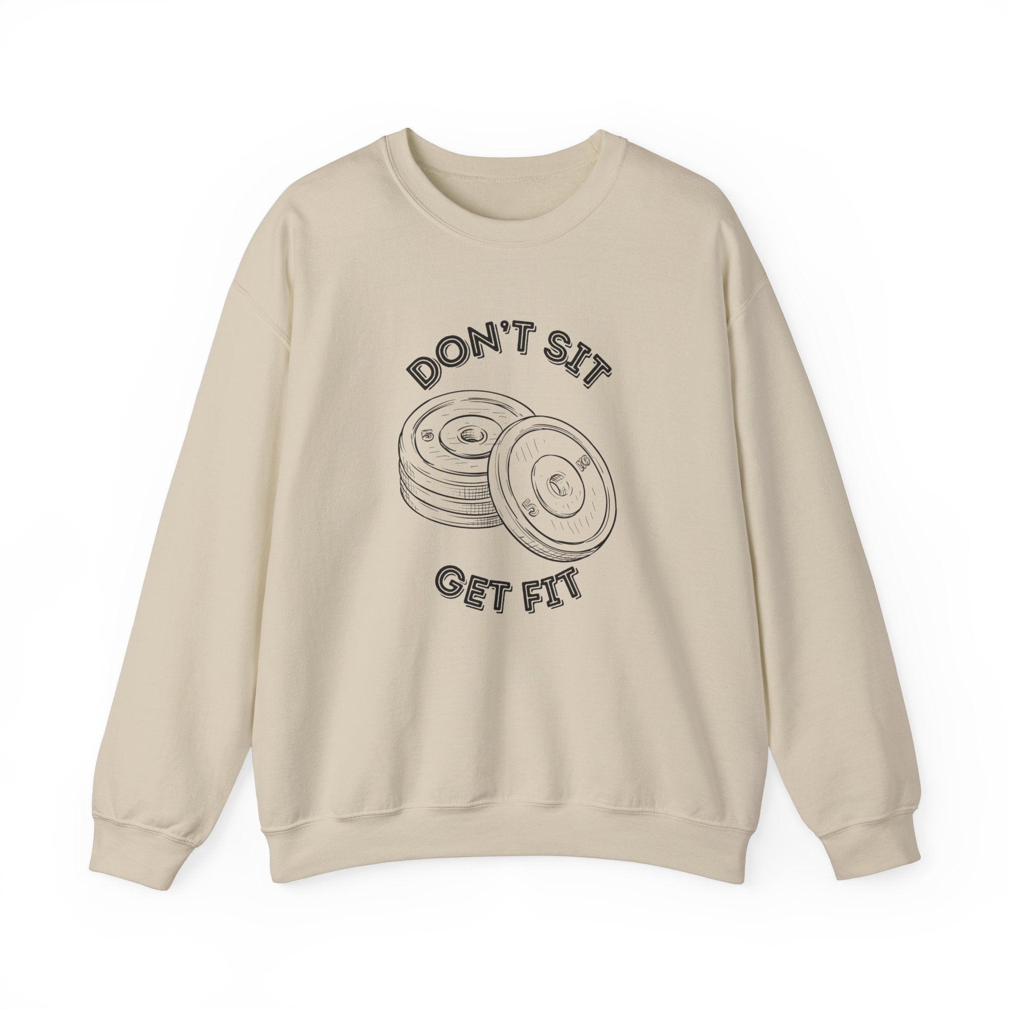 Fitness Motivation Crewneck Sweatshirt, Workout Apparel, Gym Sweatshirt, Gift for Fitness Lovers, Motivational Clothing, Cozy Fitness