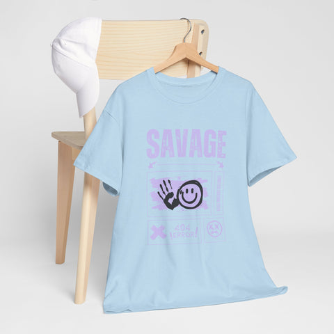 Savage Smile Tee - Casual Streetwear Unisex Heavy Cotton T-shirt