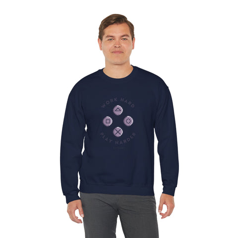 Play Harder Crewneck Sweatshirt  Casual Fashion