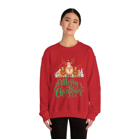 Cozy Christmas Reindeer Sweatshirt | Graphic Canvas Holiday Crewneck - Gift for Him & Her