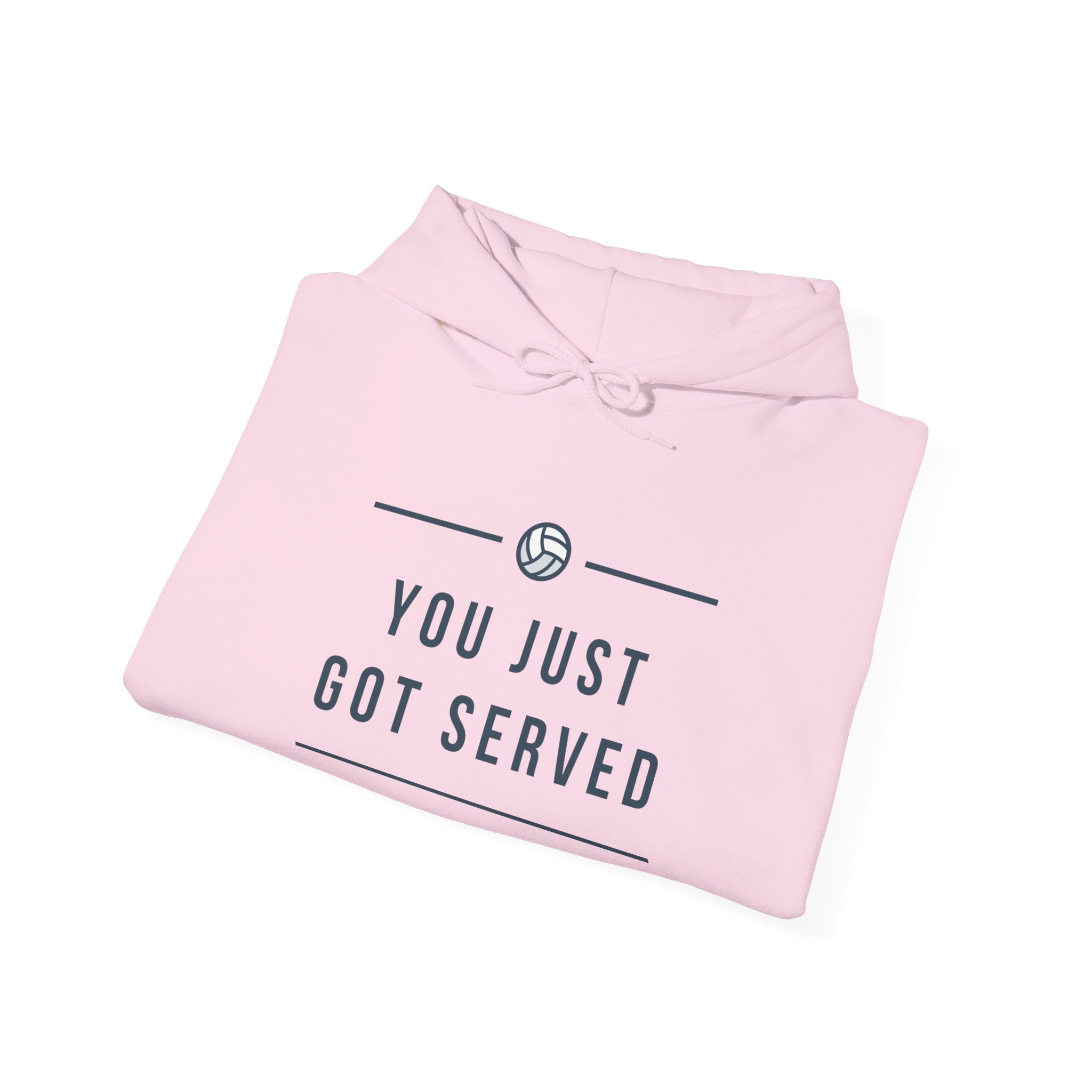YOU JUST GOT SERVED Unisex Heavy Blend™ Hooded Sweatshirt, Funny Sports Sweatshirt