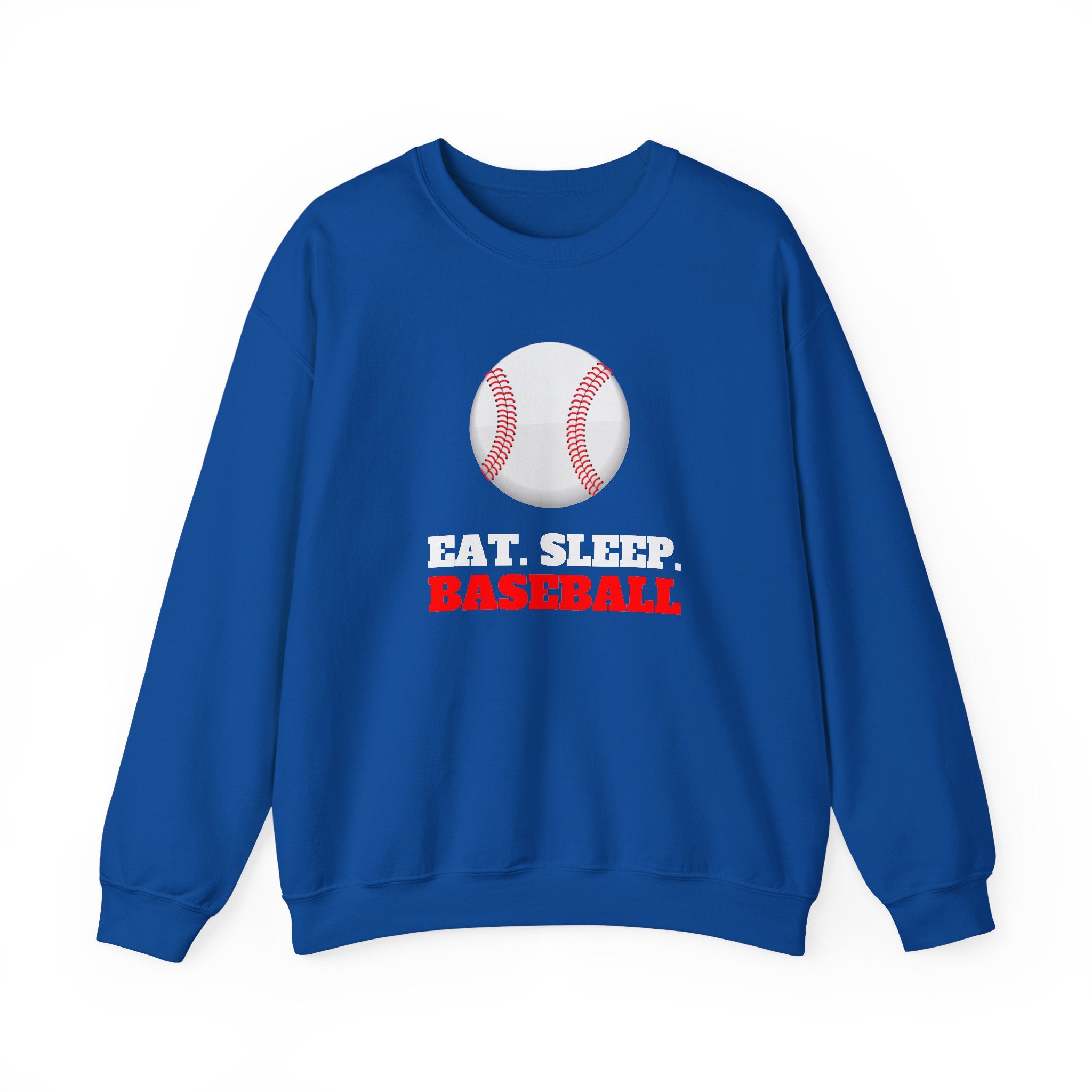 Baseball Sweatshirt - Eat Sleep Baseball, Unisex Crewneck, Gift for Baseball Fans, Sports Apparel, Cozy Sweatshirt