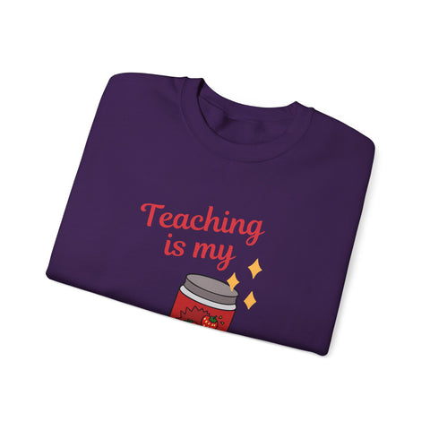 Teaching is My Passion Crewneck Sweatshirt, Gift for Teachers, Education Apparel, Cute Teacher Sweatshirt, Back to School Outfit